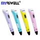 3D ручка жовта Myriwell 2 RP100B з комплектом ПЛА пластику 25 кольорів 125 метрів - зображення 2
