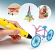3D ручка желтая 3D Pen 2 с комплектом PLA пластика 20 цветов 200 метров - изображение 5
