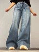 Джинсы женские Its Basic 3717-31 PALAZZO jeans свободные палаццо широкие клеш стрелка длинные 36 светло синие - изображение 1