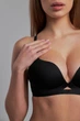 Бюстгалтер безшовний без кісточок Nud Jasmine Lingerie 70A Чорний - зображення 4