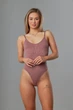 Коригуюче стягувальне боді Nud M Бордовий - зображення 1