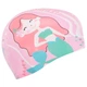 Шапочка для плавания детская силиконовая Yingfa Junior 0012-1 Pink-Red-Mint - изображение 2