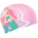 Шапочка для плавания детская силиконовая Yingfa Junior 0012-1 Pink-Red-Mint - изображение 3
