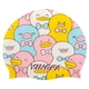 Шапочка для плавания детская силиконовая Yingfa Junior 0012-1 Pink-Yellow-Blue - изображение 1
