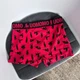 Мужские трусы боксеры натуральный коттон 2700 LuAMaMA Book Of Love, Красные 3XL - изображение 2