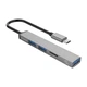 USB-хаб Orico AH-A12F-GY-BP USB Type-C 3-в-1 Grey (CA913770) - зображення 1