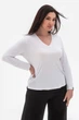 Лонгслів NIA білий 2XL (3043116) - изображение 2
