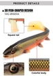 Велика силіконова приманка Spinpoler BOMBSHAD, 18см/53гр, Color F (1 шт/уп) - изображение 2