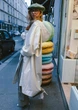 Жіночий дизайнерський дощовик плащ тренч Parasol'ka білий перлинковий White (S-L) oversize one size, плащ вільного крою водонепроникний, дощовик з капюшоном - изображение 3