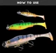 Велика силіконова приманка Spinpoler Vigour Perch, 14см/17гр, Color C (3 шт/уп) - изображение 4