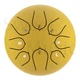Глюкофон 6" (15см) 8 нот Hluru Huashu THD8-6 Golden Carbon Steel Tongue Drum - зображення 1