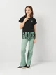 Подростковая футболка для девочки Coccodrillo Everyday Girl A WC5143223VGA-021 140 см Черная (5904986486887) - изображение 3