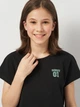 Подростковая футболка для девочки Coccodrillo Everyday Girl A WC5143223VGA-021 140 см Черная (5904986486887) - изображение 4