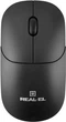Компьютерная мышь REAL-EL RM-311W Wireless, Black, беспроводная, USB, оптическая, 1000 dpi, 2 кнопки, 2xAAA - изображение 1