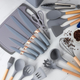 Кухонний набір 19в1 Kitchen Set СІРИЙ - зображення 2