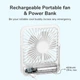 Вентилятор Jisulife FA26 (Table Fan Life1) аккумуляторный 4500 MAh, настольный, портативный, USB - изображение 3