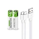 Батарейки AAA аккумуляторные с разъемом USB Type-C от Smartoools на 1.5V/750mWh - 4 ШТ. - изображение 4
