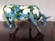 Коллекционная статуэтка Cow Parade корова голубая с цветами Cowalina Dogwood, Size L 30 х 9 х 20 см Нидерланды - изображение 10