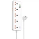 Підовжувач Hoco AC14A Rico PD30W (3USB-A/1C/5xSocket) (1.5m) White - зображення 1