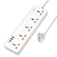 Підовжувач Hoco AC14A Rico PD30W (3USB-A/1C/5xSocket) (1.5m) White - зображення 4