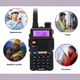 Дводіапазонна рація з ліхтариком Baofeng UV-5R (8 Вт) радіостанція - портативний трансівер VHF / UHF FM для полювання / туризму, 11х5.8 см, чорний "G" (103512035) - зображення 5