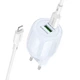 Блочок Borofone BA93A Lustrous PD20W/QC3.0 з двома виходами 1USB-A/1Type-C, набір з кабелем Type-C to Lightning Blue - зображення 2