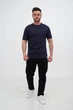 Футболка однотонная Trend Collection 001-1 Темно-синий (BLUE, цв.47) M - изображение 2