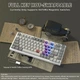 Механічна клавіатура на магнітних світчах Attack SHARK K85, 82 key PBT, RGB, Win/Mac OS, УКР/АНГЛ, Grey (AS-K85G) - изображение 13