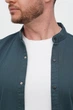 Сорочка джинсова стійка Trend Collection 18307-6 Темно-смарагдовий (PETROL) S - зображення 6