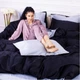 Комплект постільної білизни MirSon Сатин Premium Greyness 0251+0055 143х210 (2200000689245) - зображення 6