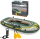 Надувний човен двомісний Intex 68347 Seahawk 2 Boat Set, 236х114х41 см, 3-х камерний (весла, ручний насос) (Intex_68347) - зображення 8