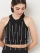 Футболка женская Zara 7901/313 M Черная (07901313800031) - изображение 4