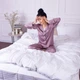 Комплект постельного белья MirSon Satin&nbsp;Stripe 30-0001&nbsp;White 200х220 Евро (2200005245682) - изображение 2