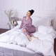 Комплект постельного белья MirSon Satin&nbsp;Stripe 30-0001&nbsp;White 200х220 Евро (2200005245682) - изображение 5