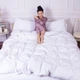 Комплект постельного белья MirSon Satin&nbsp;Stripe 30-0001&nbsp;White 200х220 Евро (2200005245682) - изображение 8