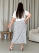 Юбка миди летняя женская Merlini Лакко 400001486 L-XL Белая - изображение 8