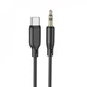 Кабель Aux to USB-C (1m) — Borofone BL18 — Black - изображение 1