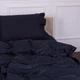Комплект постельного белья MirSon Satin&nbsp;Stripe 30-0021&nbsp;Dark&nbsp;Blue 143х210 Полуторный (2200005255742) - изображение 5