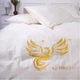 Комплект постельного белья MirSon двуспальный 175x210 см 0001 Moko White Fire Bird сатин Elit (2200008706449) - изображение 8
