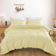 Комплект постельного белья MirSon евро 200x220 см Light Pro 10-014 Soft yellow Satin (2200010175424) - изображение 1