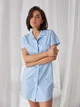 Ночная рубашка женская хлопковая большого размера BARWA garments 0364 XL Голубая (2110003644038) - изображение 1