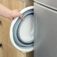 Складне туристичне силіконове відро Silicon bucket 10 л Сіре - зображення 3
