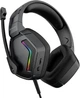 Навушники ігрові GamePro HS605, RGB-підсвічування, Black - зображення 1