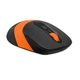 Комп'ютерна миша A4tech Fstyler FG10S 2000dpi, USB, Wireless, безшумна, Black/Orange - зображення 5