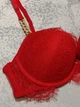 Комплект білизни (бюстгальтер + трусики-стрінги) жіночий Victoria's Secret 75B червоний (8075) - изображение 3