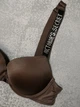 Комплект білизни (бюстгальтер + трусики-бразиліана) жіночий Victoria's Secret 80C шоколадний (8030) - зображення 3