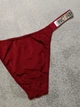 Комплект білизни (бюстгальтер + трусики-бразиліана) жіночий Victoria's Secret 80C бордовий (8030) - зображення 3