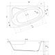Ванна акриловая Cersanit Sicilia 150x100 L - изображение 2
