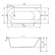 Ванна акриловая Cersanit Octavia 150x70 - изображение 3