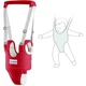 Хипсит, Эрго-рюкзак, кенгуру переноска Baby Carrier 6 в 1 Красный и Вожжи-ходунки с трусиками (vol-1395) - изображение 6